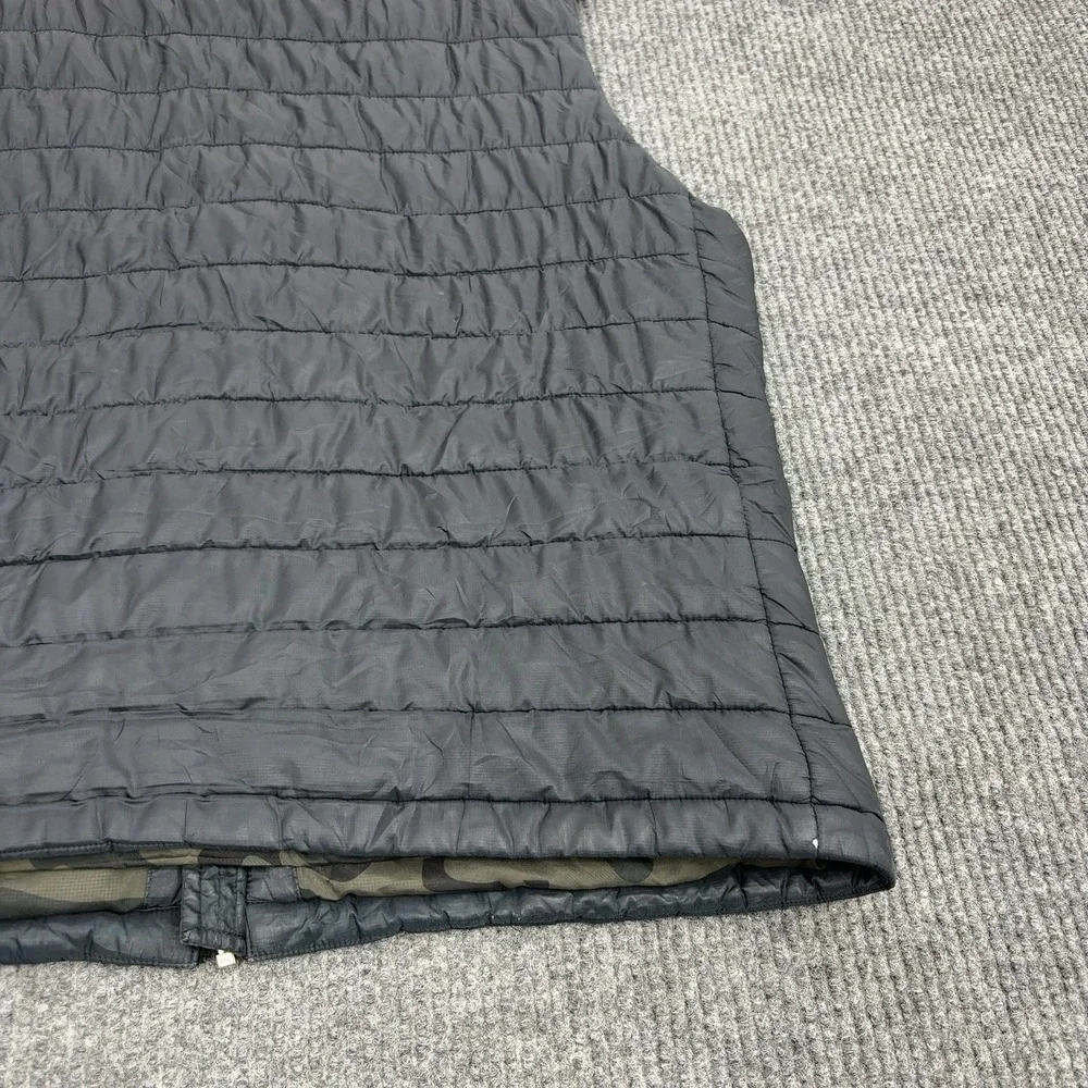 Banana‎ Republic Puffer Vest Mens L Black Polyester Quilted Camo Lined Gorpcore